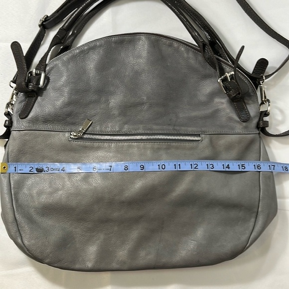 Vera Pelle Italian Leather Shouchy Hobo Satchel Bag Prodotto Artigianale - Picture 6 of 14